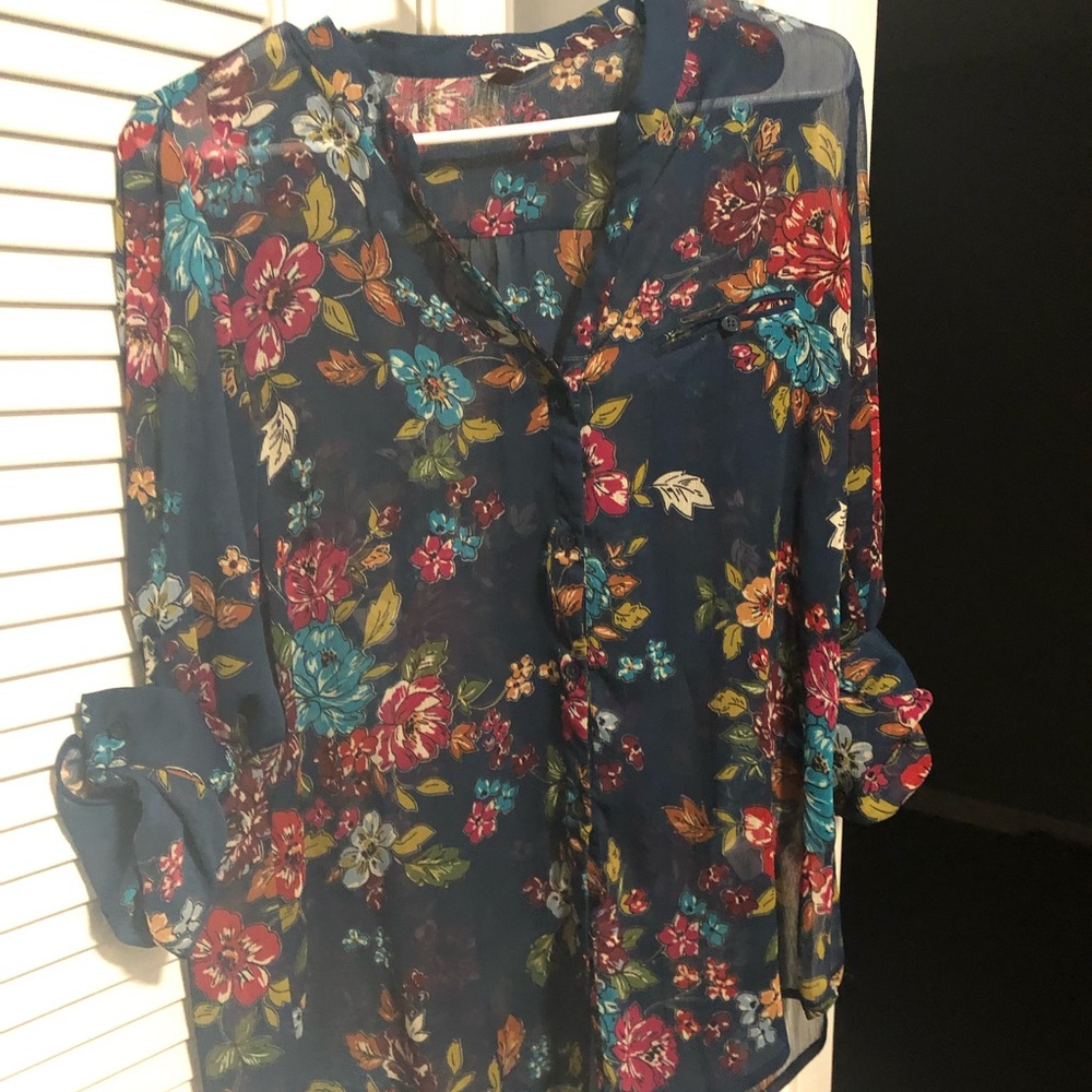 Sheer Floral Top from KUT